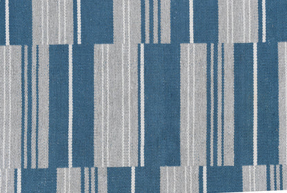 Cabana Blue 100% Polypropylene Performance Indoor/Outdoor Indoor/Outdoor Colton Stripe Rug Collection