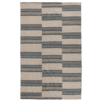 Stripe Charcoal 100% Polypropylene Performance Indoor/Outdoor Indoor/Outdoor Colton Stripe Rug Collection