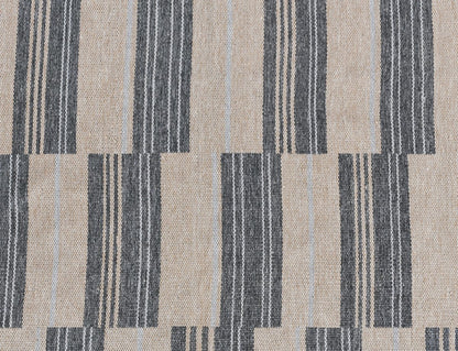 Stripe Charcoal 100% Polypropylene Performance Indoor/Outdoor Indoor/Outdoor Colton Stripe Rug Collection