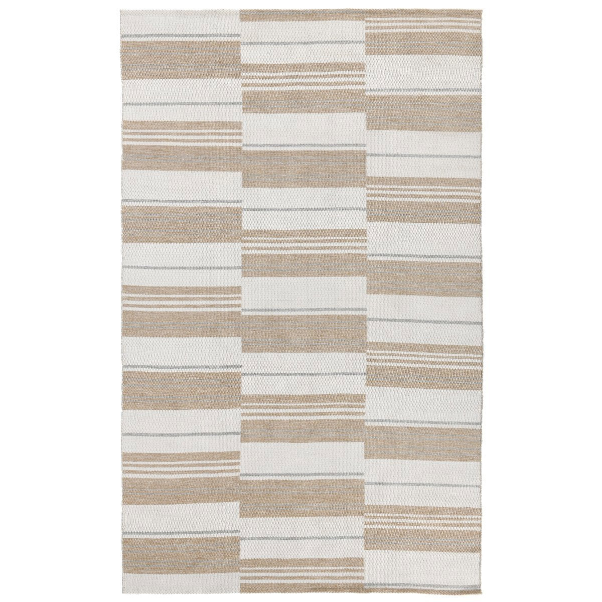 Stripe Ivory/Multi 100% Polypropylene Performance Indoor/Outdoor Indoor/Outdoor Colton Stripe Rug Collection