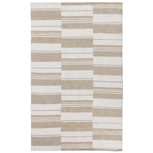 Stripe Ivory/Multi 100% Polypropylene Performance Indoor/Outdoor Indoor/Outdoor Colton Stripe Rug Collection