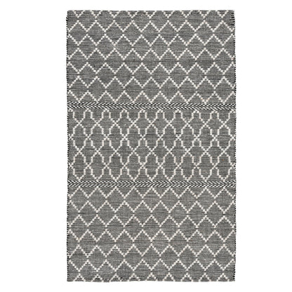 Black/Ivory 100% Recycled Polyester Performance Indoor/Outdoor Indoor/Outdoor Sonora Rug Collection