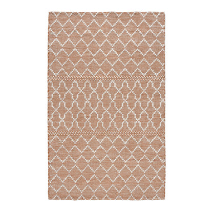 Terracotta/Ivory 100% Recycled Polyester Performance Indoor/Outdoor Indoor/Outdoor Sonora Rug Collection