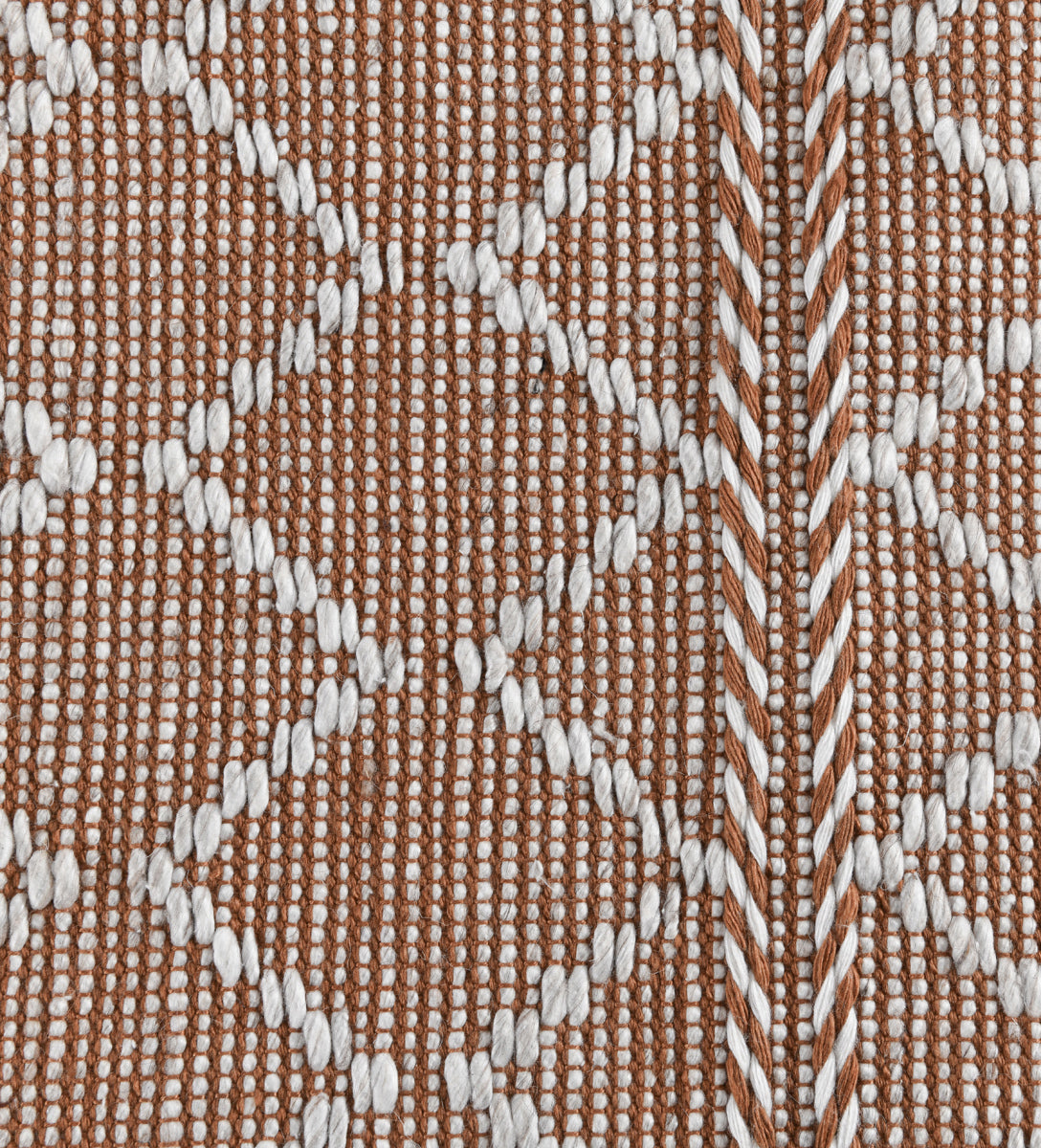 Terracotta/Ivory 100% Recycled Polyester Performance Indoor/Outdoor Indoor/Outdoor Sonora Rug Collection