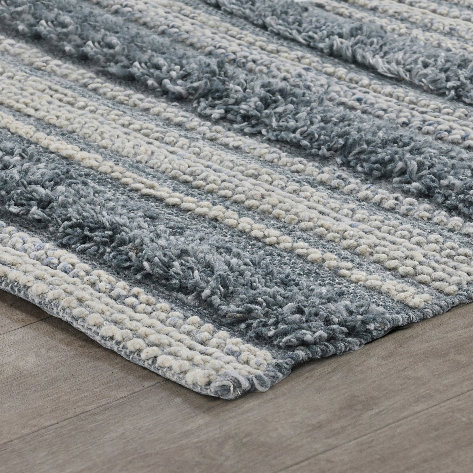 Blue Multi 100% Recycled Polyester Performance Indoor/Outdoor Indoor/Outdoor Elko Rug Collection