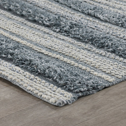 Blue Multi 100% Recycled Polyester Performance Indoor/Outdoor Indoor/Outdoor Elko Rug Collection