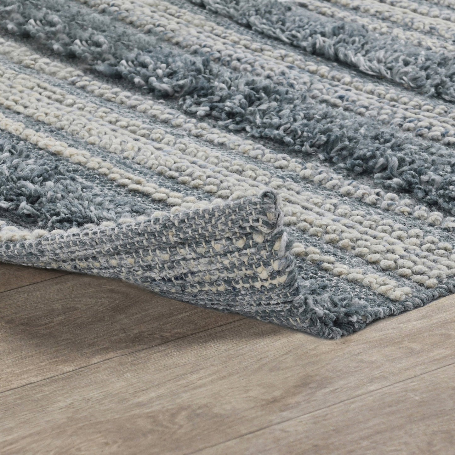 Blue Multi 100% Recycled Polyester Performance Indoor/Outdoor Indoor/Outdoor Elko Rug Collection