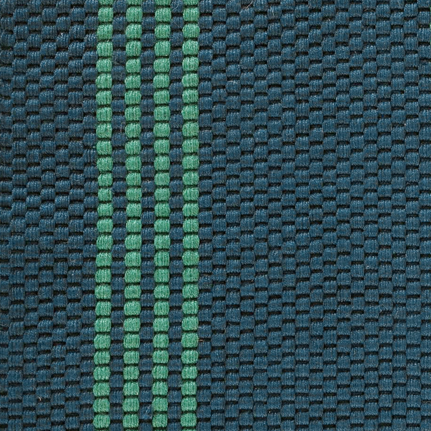 Deep Blue/Green 100% Pet Yarn Performance Indoor/Outdoor Performance Sorrento Stripe Rug Collection