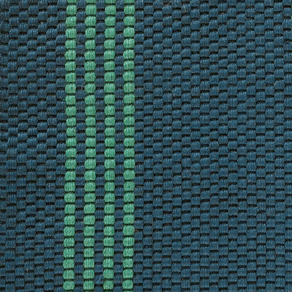 Deep Blue/Green 100% Pet Yarn Performance Indoor/Outdoor Performance Sorrento Stripe Rug Collection