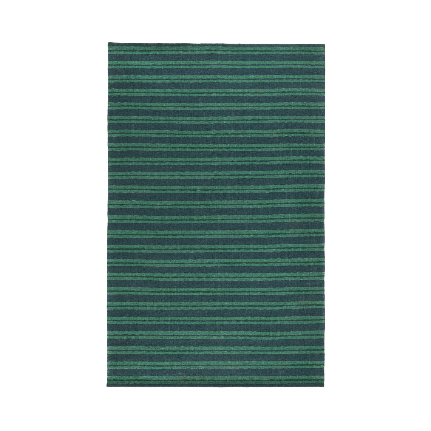 Deep Blue/Green 100% Pet Yarn Performance Indoor/Outdoor Performance Palma Stripe Rug Collection