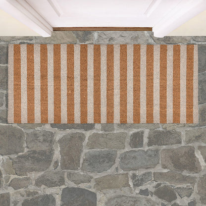 Striped Doormat 24x57 Ivory/Natural