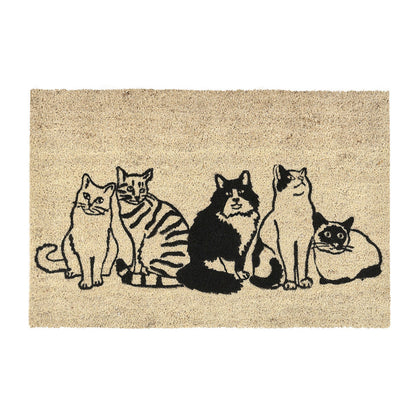 Kitty Crew 100% Coir / PVC Backing Doormat Kitty Crew Doormat 24x36 Collection