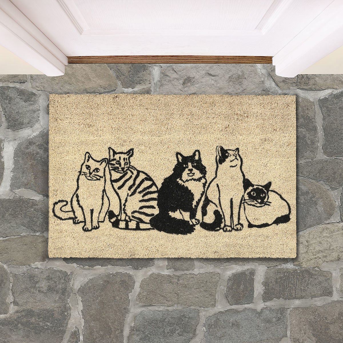 Kitty Crew 100% Coir / PVC Backing Doormat Kitty Crew Doormat 24x36 Collection