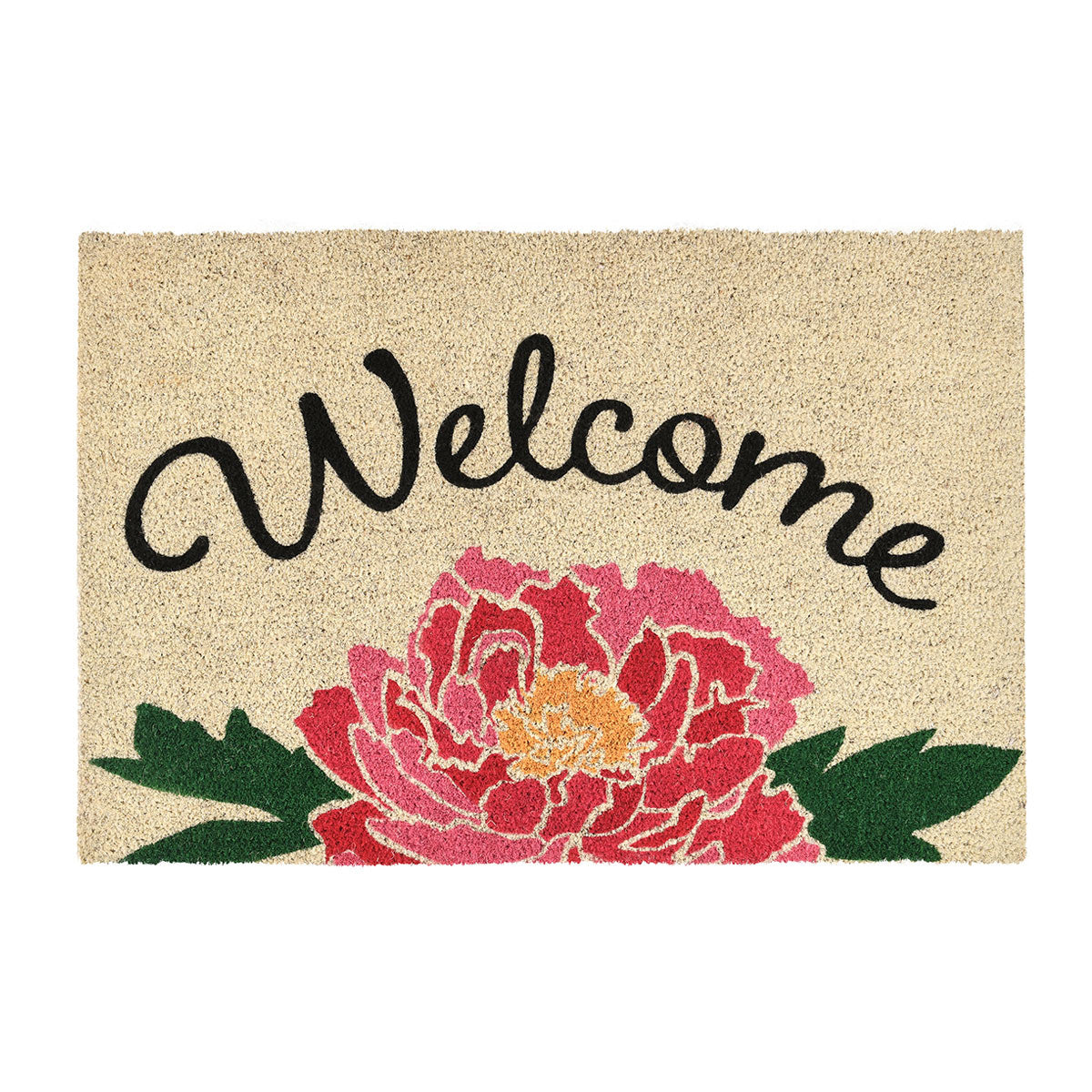 Peony 100% Coir / PVC Backing Doormat Welcome Doormat 24x36 Collection