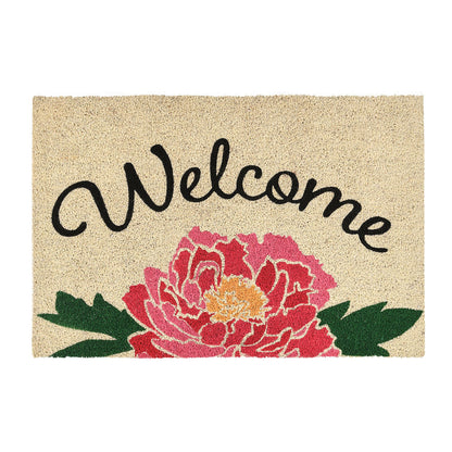 Peony 100% Coir / PVC Backing Doormat Welcome Doormat 24x36 Collection