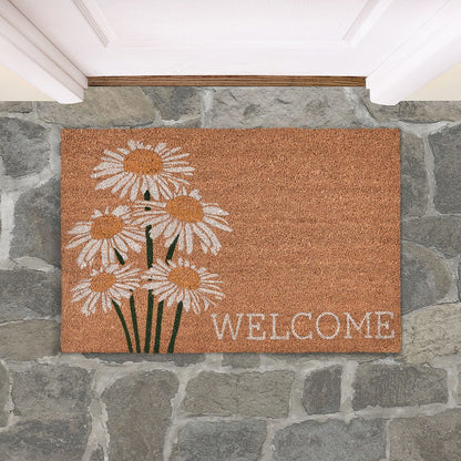 Daisy 100% Coir / PVC Backing Doormat Welcome Doormat 24x36 Collection