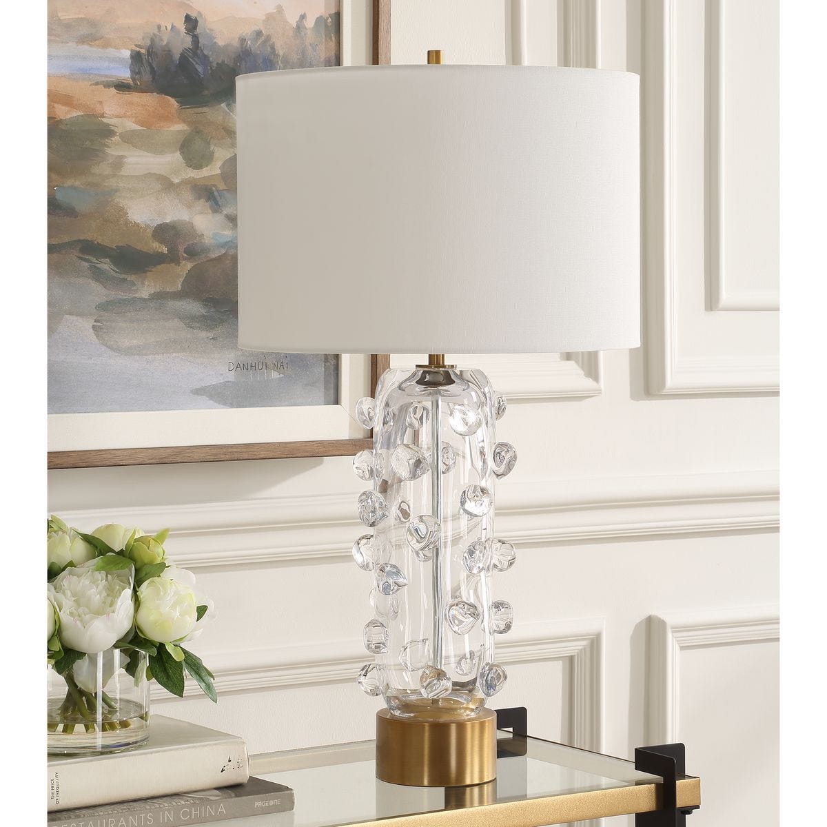 Arden 2 Table Lamp, Clear