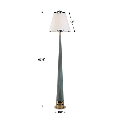 Whitmore 5 Floor Lamp, Blue