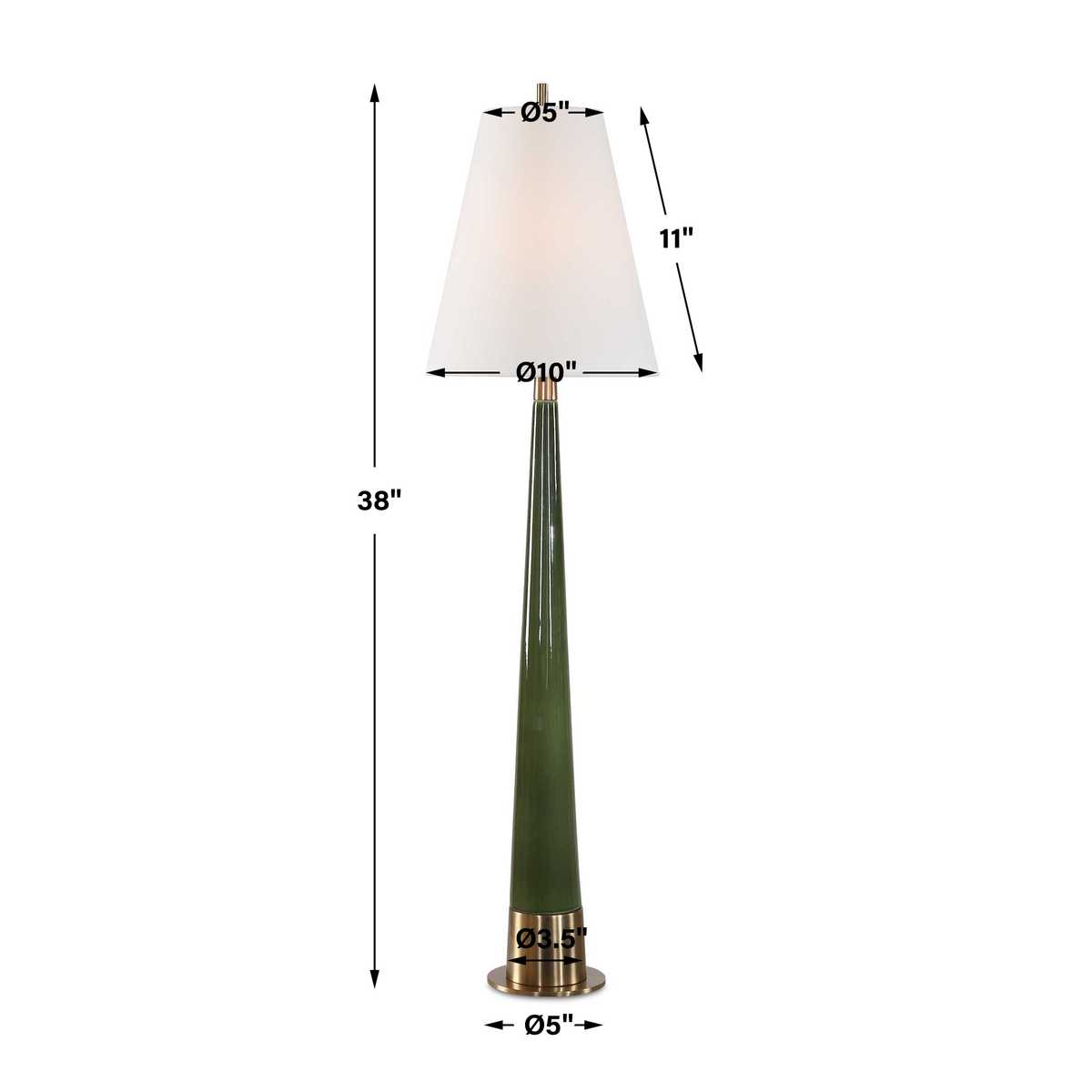 Whitmore 5 Buffet Lamp, Moss