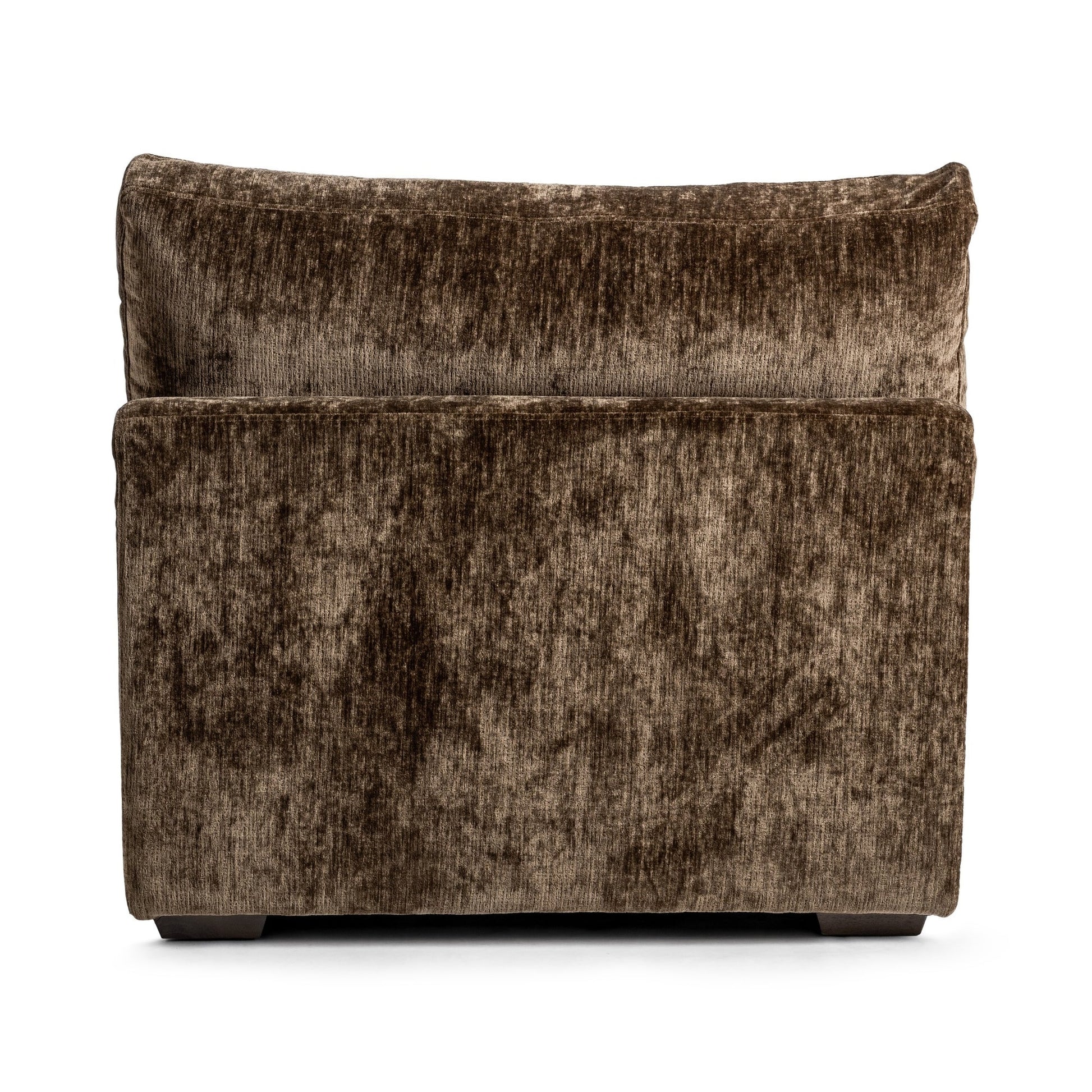 Mossed Brown 100% Polyester Sofa Ludwig Armless Chair Collection