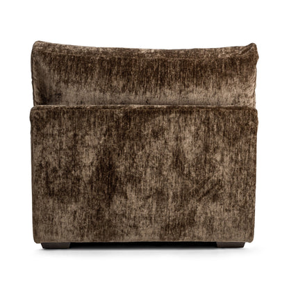 Mossed Brown 100% Polyester Sofa Ludwig Armless Chair Collection