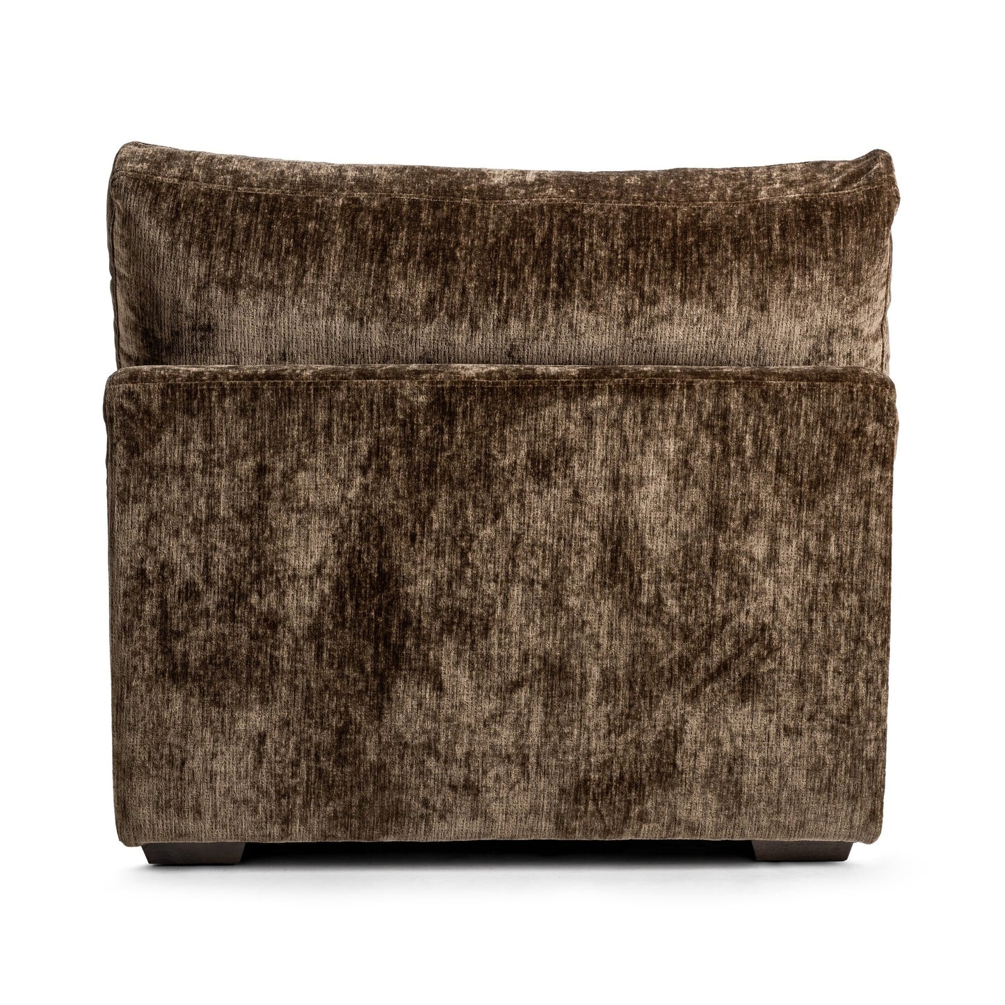 Mossed Brown 100% Polyester Sofa Ludwig Armless Chair Collection
