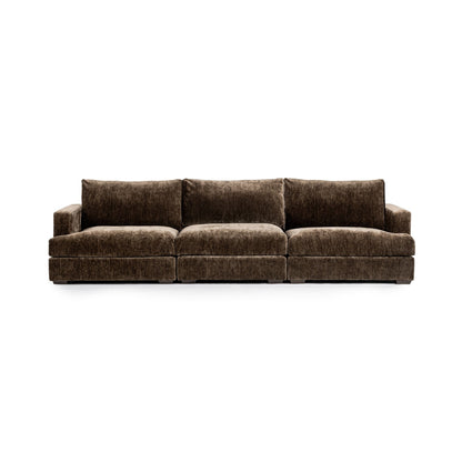 Mossed Brown 100% Polyester Sofa Ludwig 3 Piece Sofa Collection