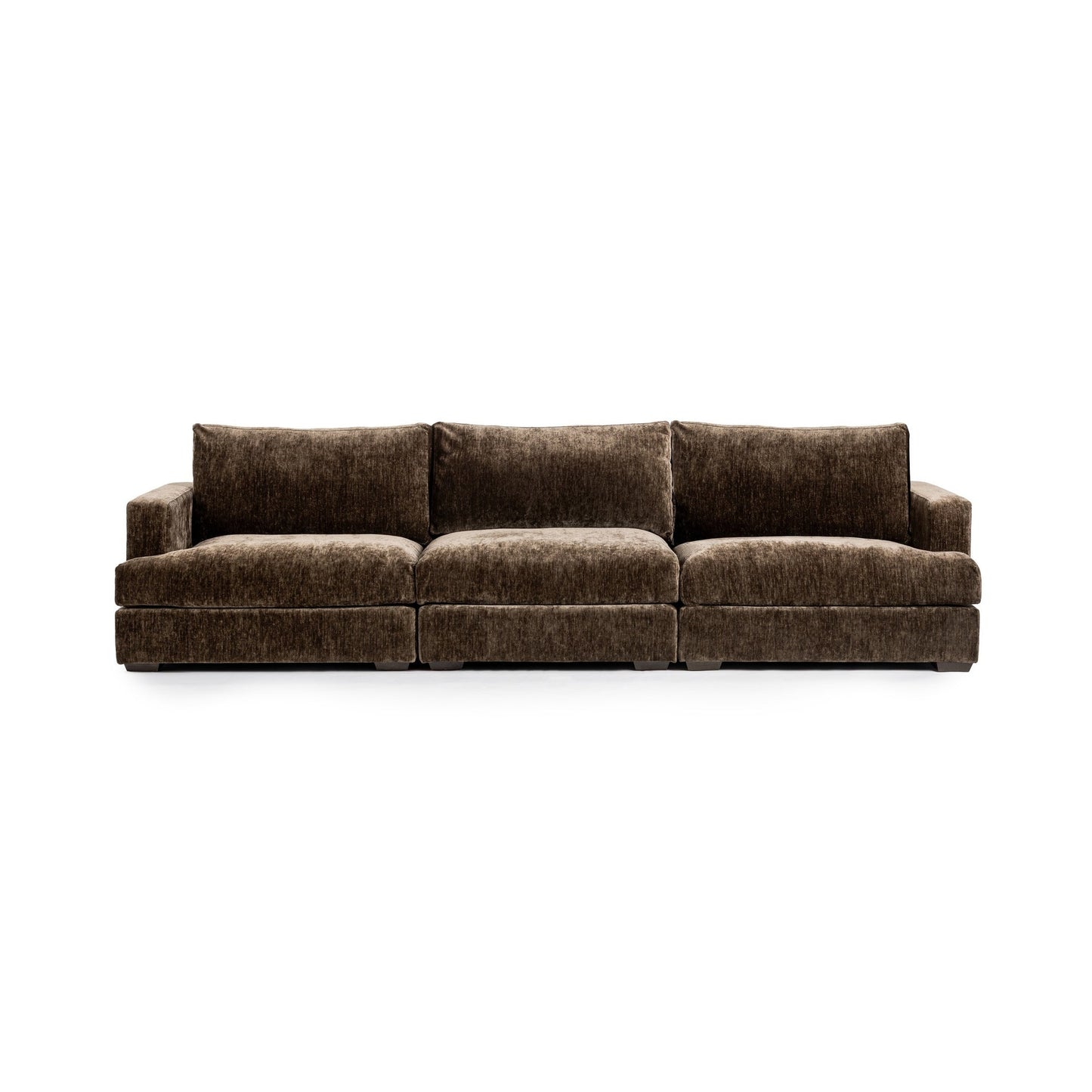 Mossed Brown 100% Polyester Sofa Ludwig 3 Piece Sofa Collection