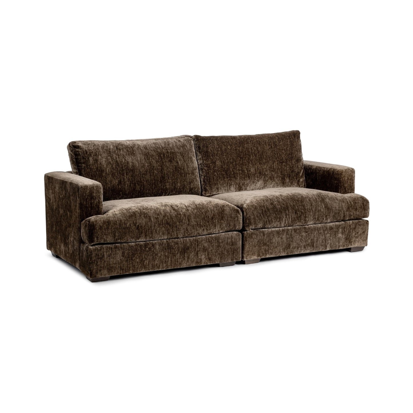 Mossed Brown 100% Polyester Sofa Ludwig 2pc Sofa Collection