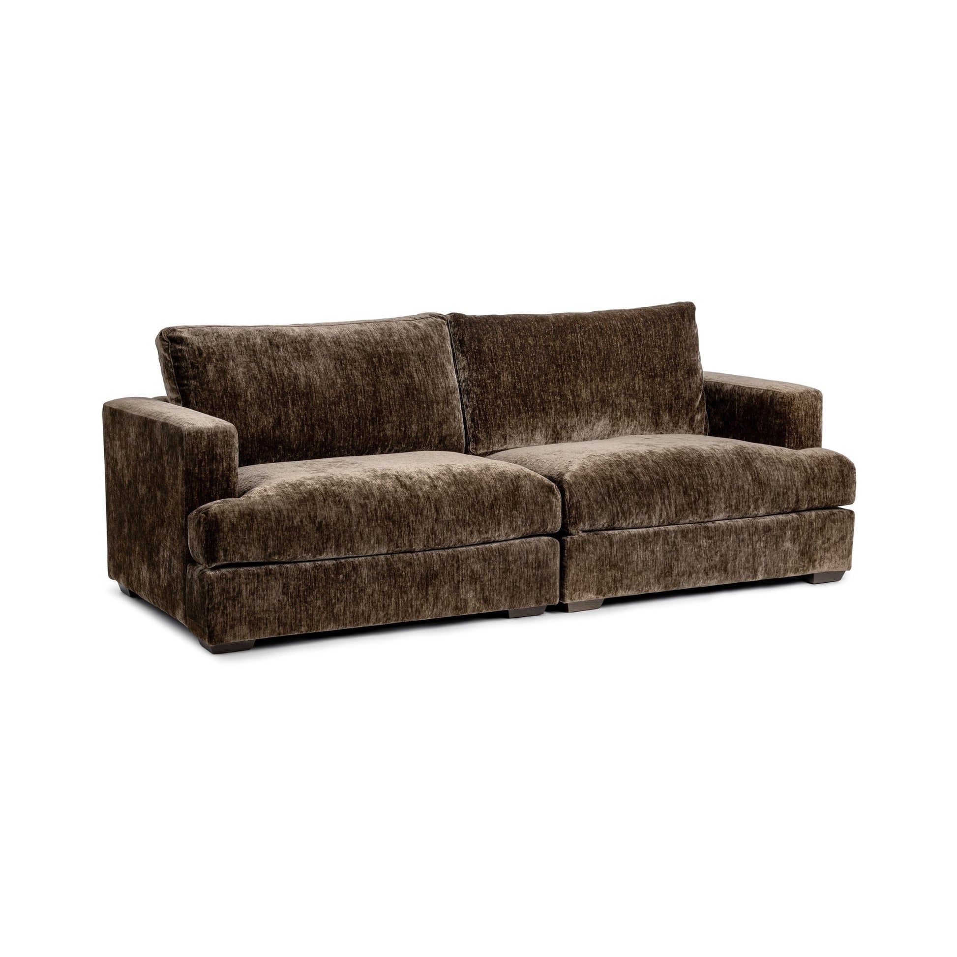 Mossed Brown 100% Polyester Sofa Ludwig 2pc Sofa Collection