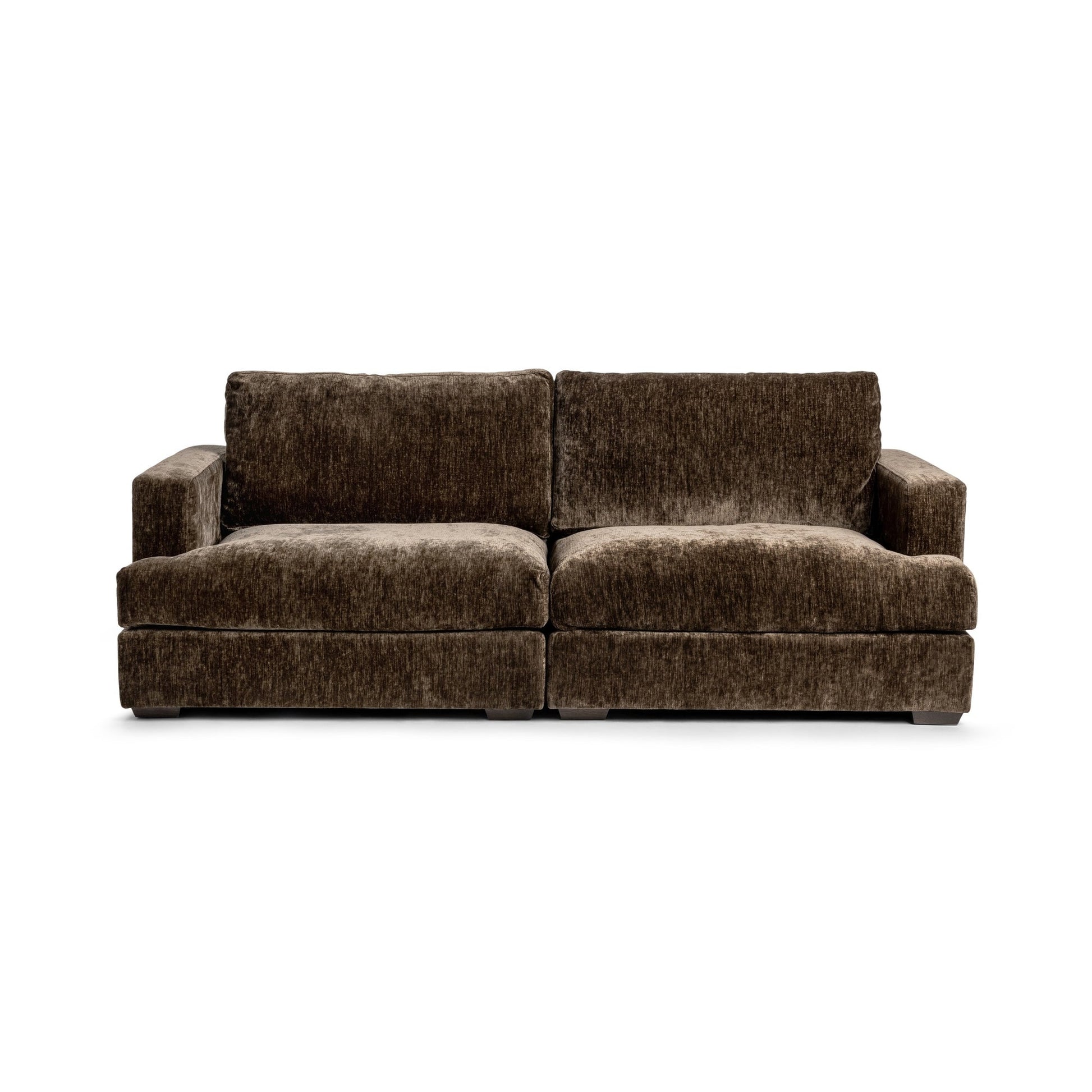 Mossed Brown 100% Polyester Sofa Ludwig 2pc Sofa Collection