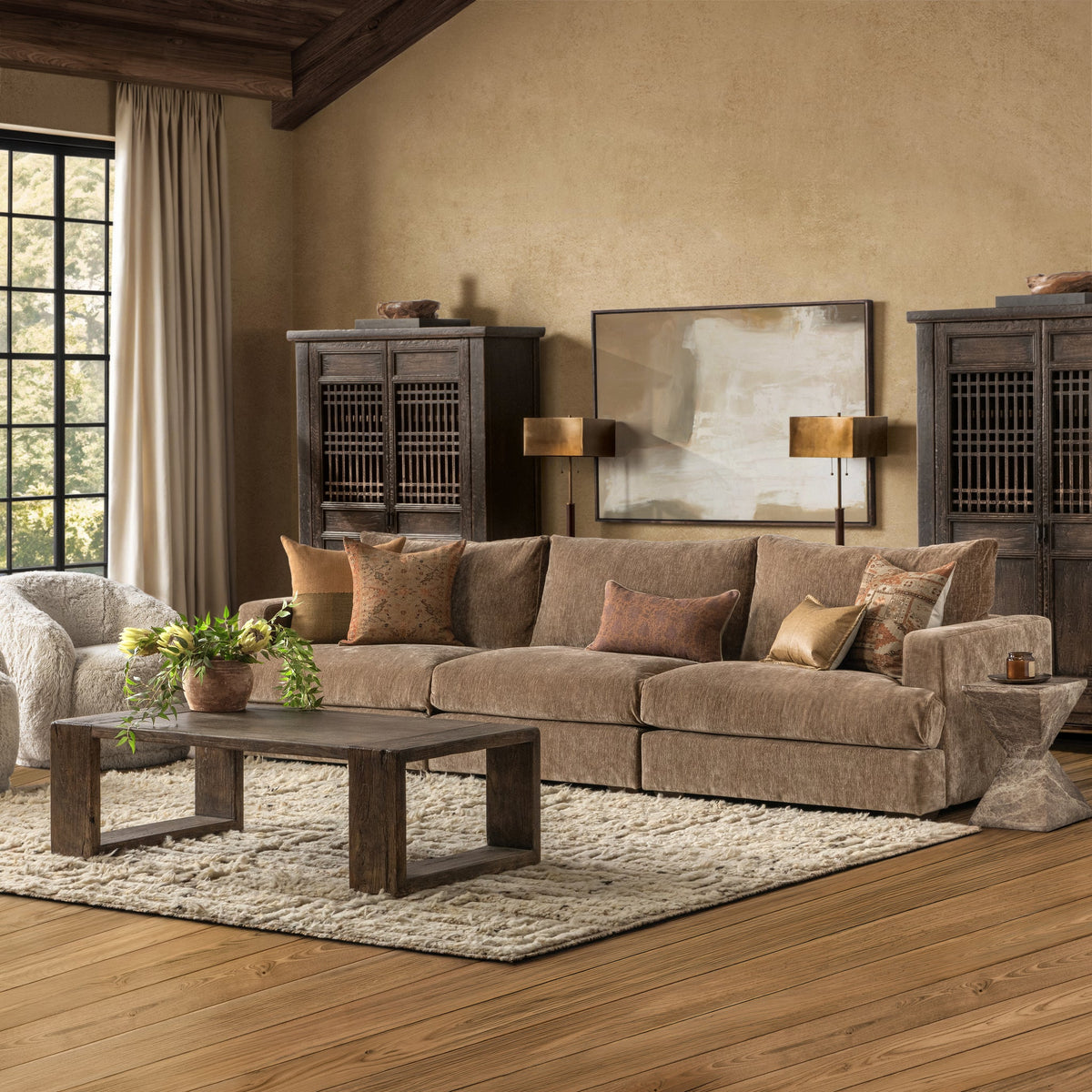 Aldercrest 5 Sofa Oyster Taupe