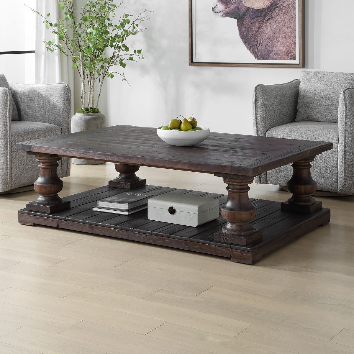 Meridian 6 Coffee Table, Walnut