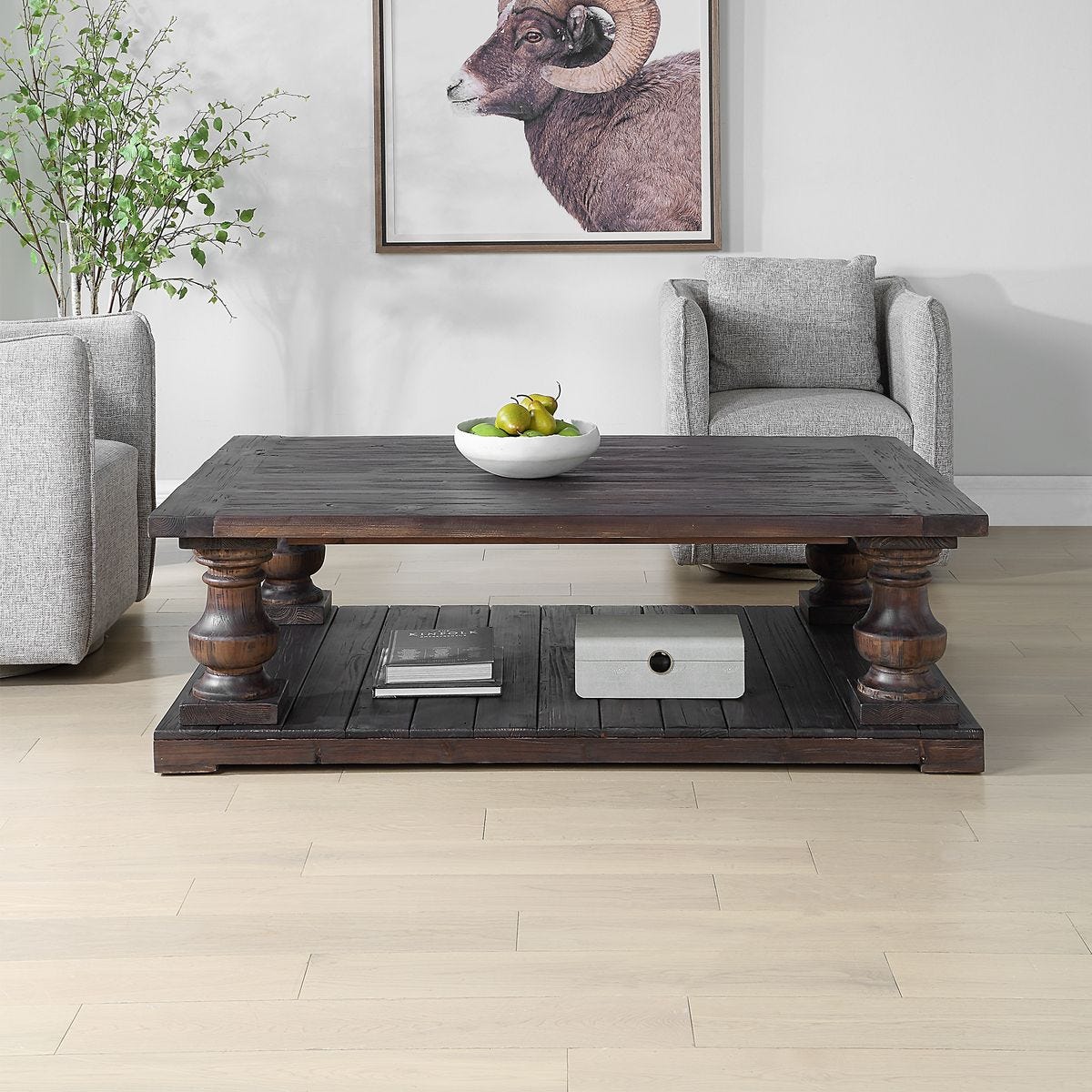 Meridian 6 Coffee Table, Walnut
