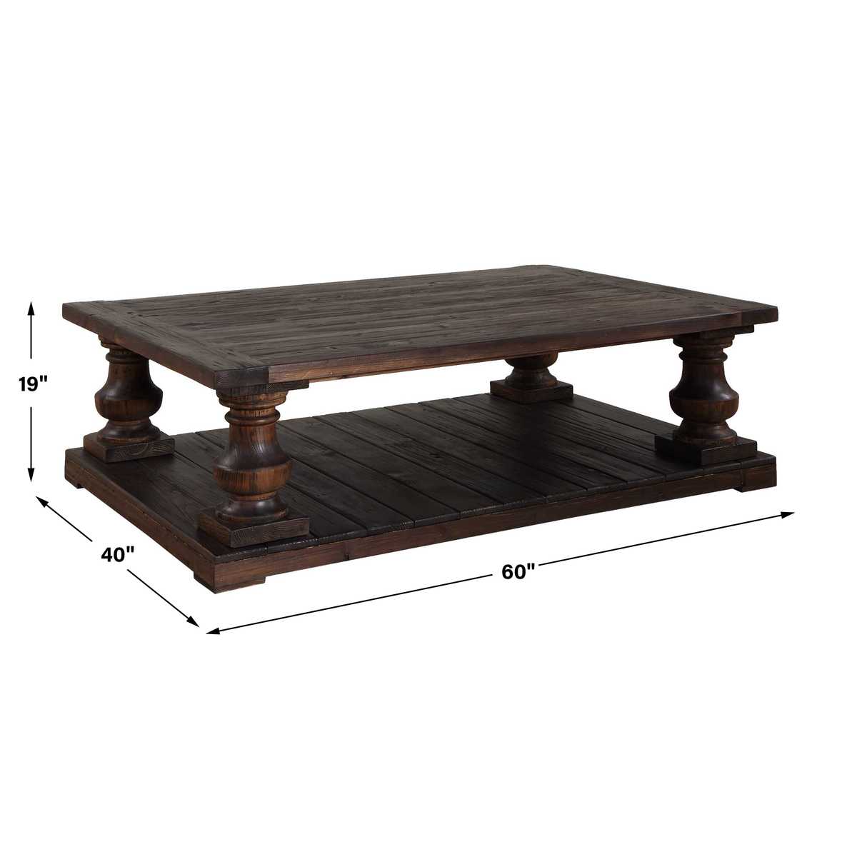 Meridian 6 Coffee Table, Walnut