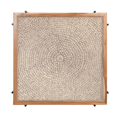 Natural/Black Teak Wood Coffee Table Cyrus Coffee Table Collection