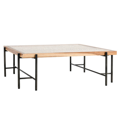 Natural/Black Teak Wood Coffee Table Cyrus Coffee Table Collection