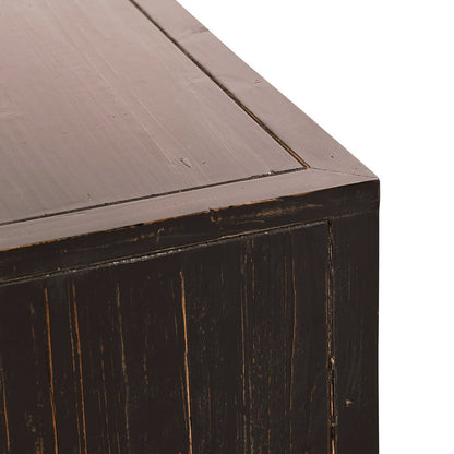 Black/Natural Reclaimed Pine Coffee Table Anton Four-Door Coffee Table Collection