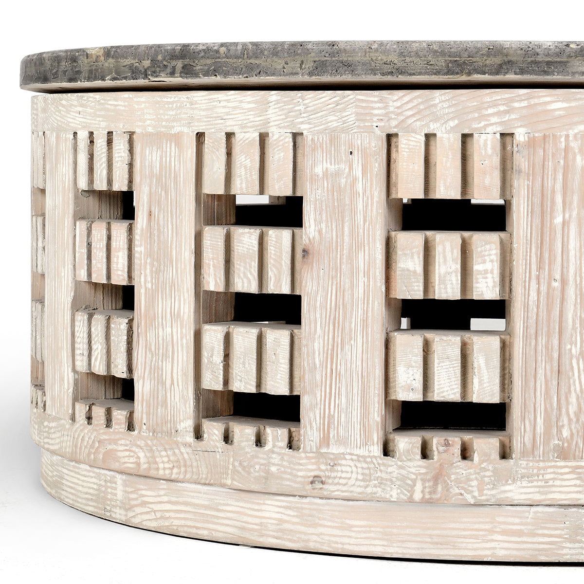 Vintage Cream Reclaimed Pine Coffee Table Becky Coffee Table Collection