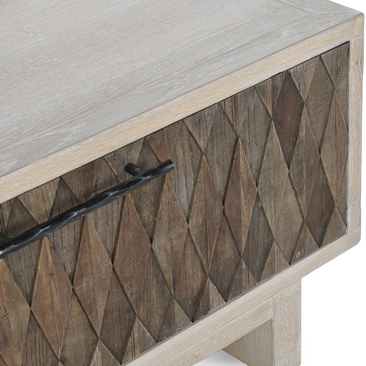 Beige/Natural Oak Wood Coffee Table Anton Four-Door Coffee Table Collection