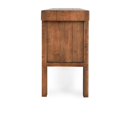 Mission Brown Reclaimed Pine Console Table Lahey Eleven-Drawer Console Table Collection