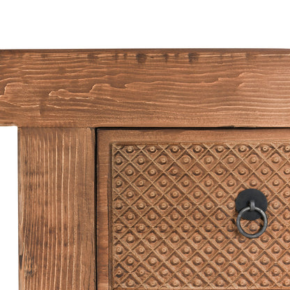 Mission Brown Reclaimed Pine Console Table Lahey Eleven-Drawer Console Table Collection