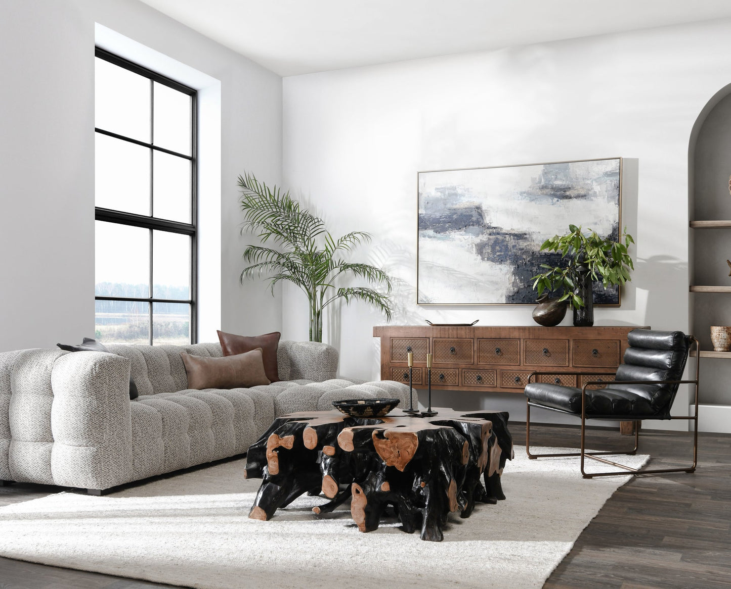 Mission Brown Reclaimed Pine Console Table Lahey Eleven-Drawer Console Table Collection