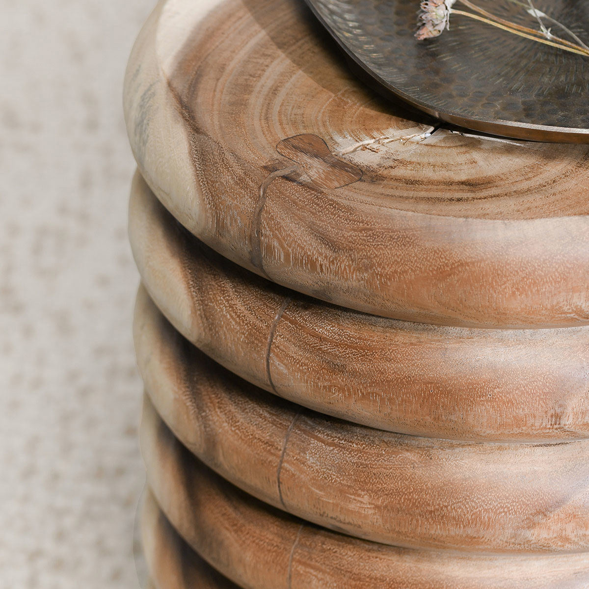 Natural Suar Wood Accent & End Table Gala End Table Collection