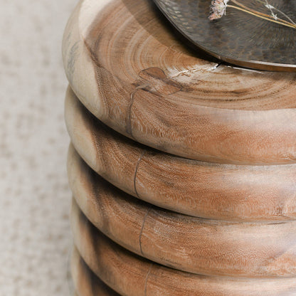 Natural Suar Wood Accent & End Table Gala End Table Collection