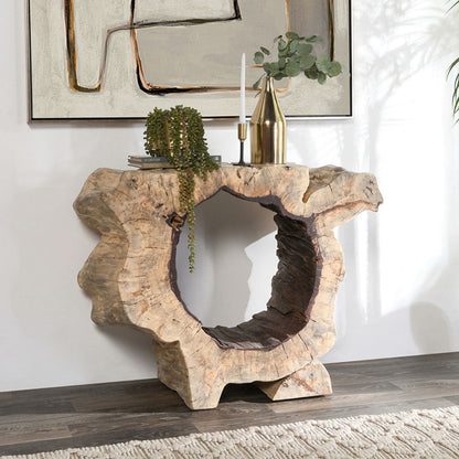 Natural Tamarind Wood Console Table Odette Console Table Collection