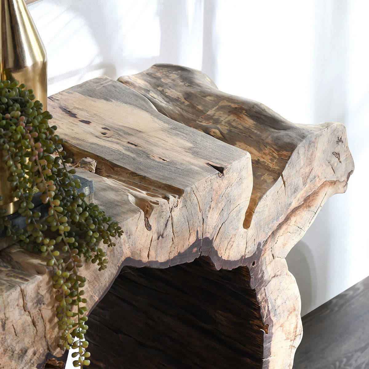 Natural Tamarind Wood Console Table Odette Console Table Collection