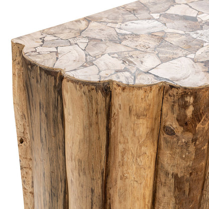 Natural Petrified Wood Console Table Norwest Console Table Collection