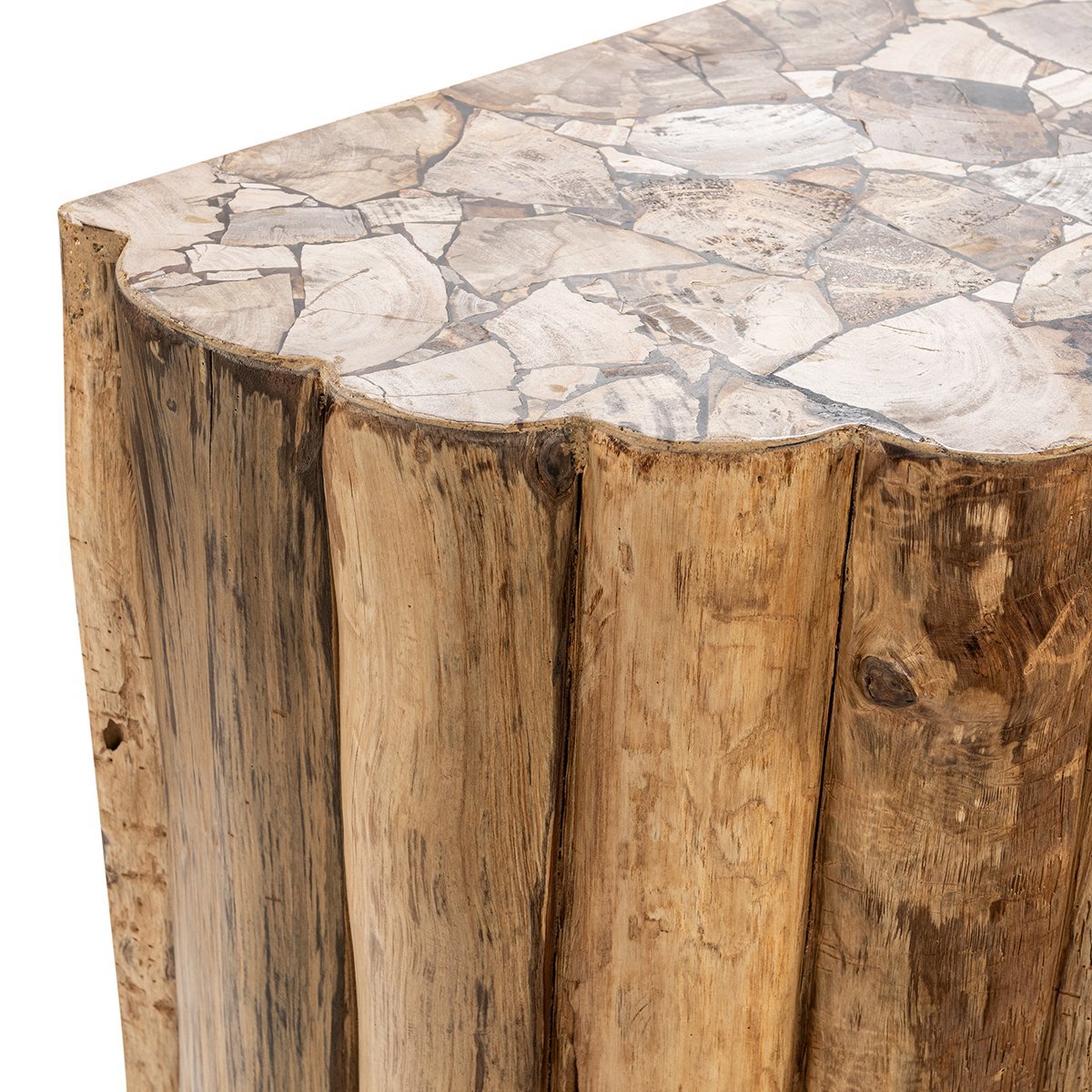 Natural Petrified Wood Console Table Norwest Console Table Collection