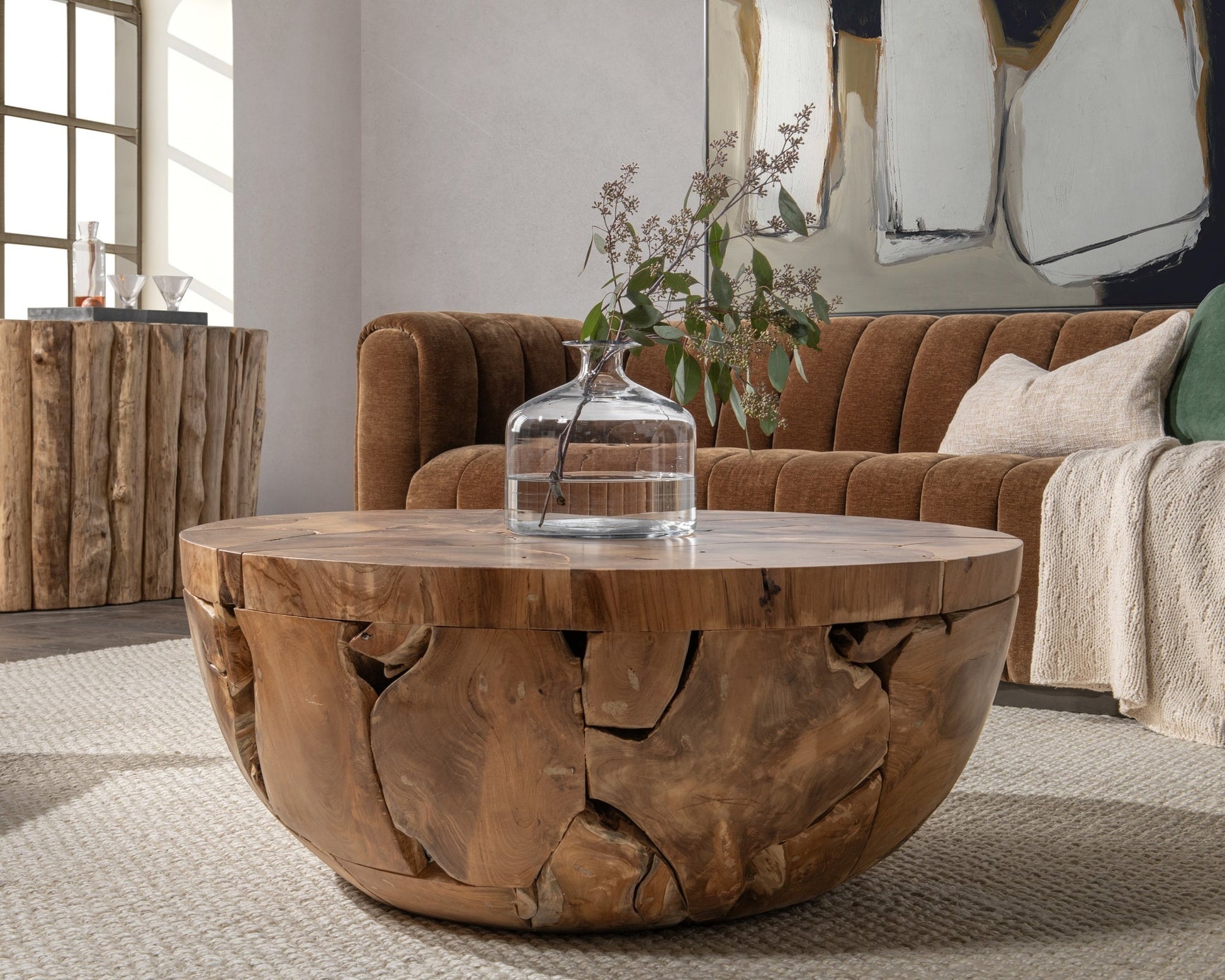 Natural Teak Wood Coffee Table Garford Coffee Table Collection